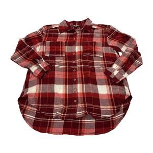 NWT Anthropologie Pilcro Womens Medium Classic Button Down Blouse Comfy Flowy